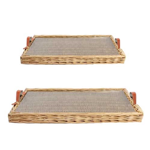 Wicker hermes discount tray