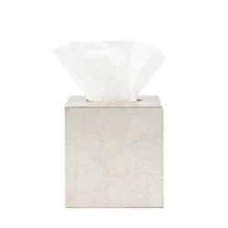 Silver Leaf Tissue Box
