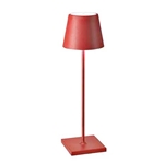 Red Cordless LED Table Lamp