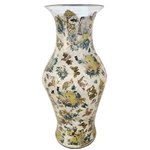 French Decoupage Vase