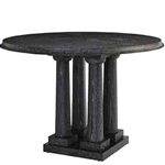 Ebonized Oak Column Table
