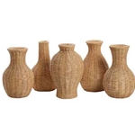 Basketweave Bud Vase Set