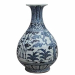 Chinese Blue White Ming Vase