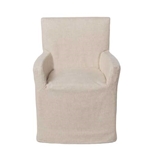Linen Slipper Arm Chair