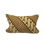 Mustard Batik Lumbar Pillow