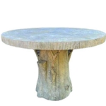 Faux Bois Pedestal Table