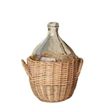 French Willow Demijohn Bottle