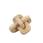 Wood Chain Knot Sculpture