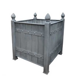 Pair Zinc Versailles Planters