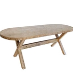 Chinese Oval Pine Table