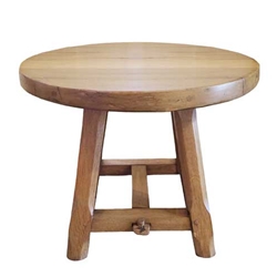 Oak Low Round Table