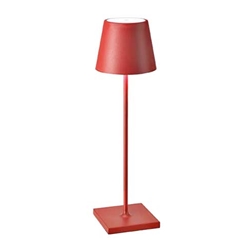 Red Cordless LED Table Lamp