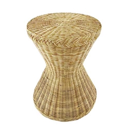 Wicker Hour Glass Table