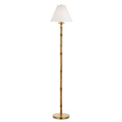 Bamboo Brass Floor Lamp