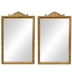 Pair Italian Gilt Mirrors