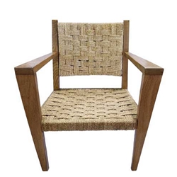 French Rope Arm Chairs