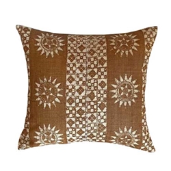 Pair Brown Batik Pillows