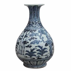 Chinese Blue White Ming Vase