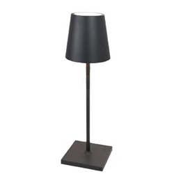 Charcoal Cordless LED Table Lamp