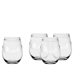 Set of Etched Tumblers
