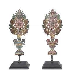 Pair Italian Tole Lamps