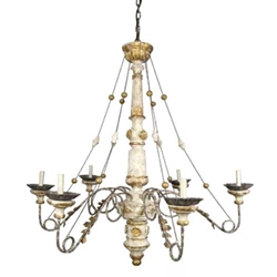 Italian Gesso Chandelier