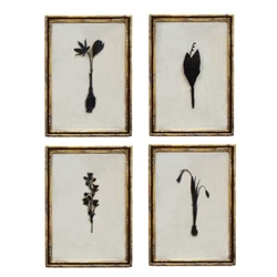 Set of Four Botanical Artworks