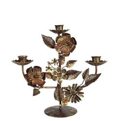 Gilt Metal Candelabra