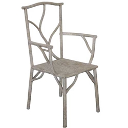 Faux Bois Garden Arm Chair