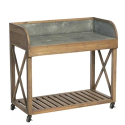 Zinc Potting Table