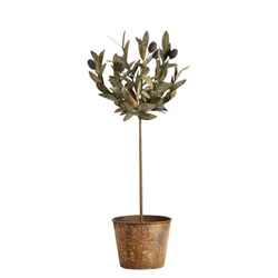 Tole Olive Topiary