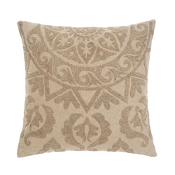 Pair Beige Suzani Pillows