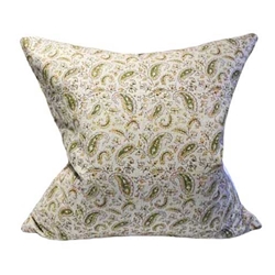 Pair Paisley Block Pillows