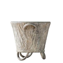 Faux Bois Planter with Handles